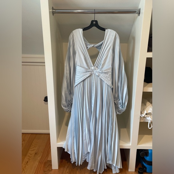 Acler Palms Dress in Sky Blue - Picture 16 of 16